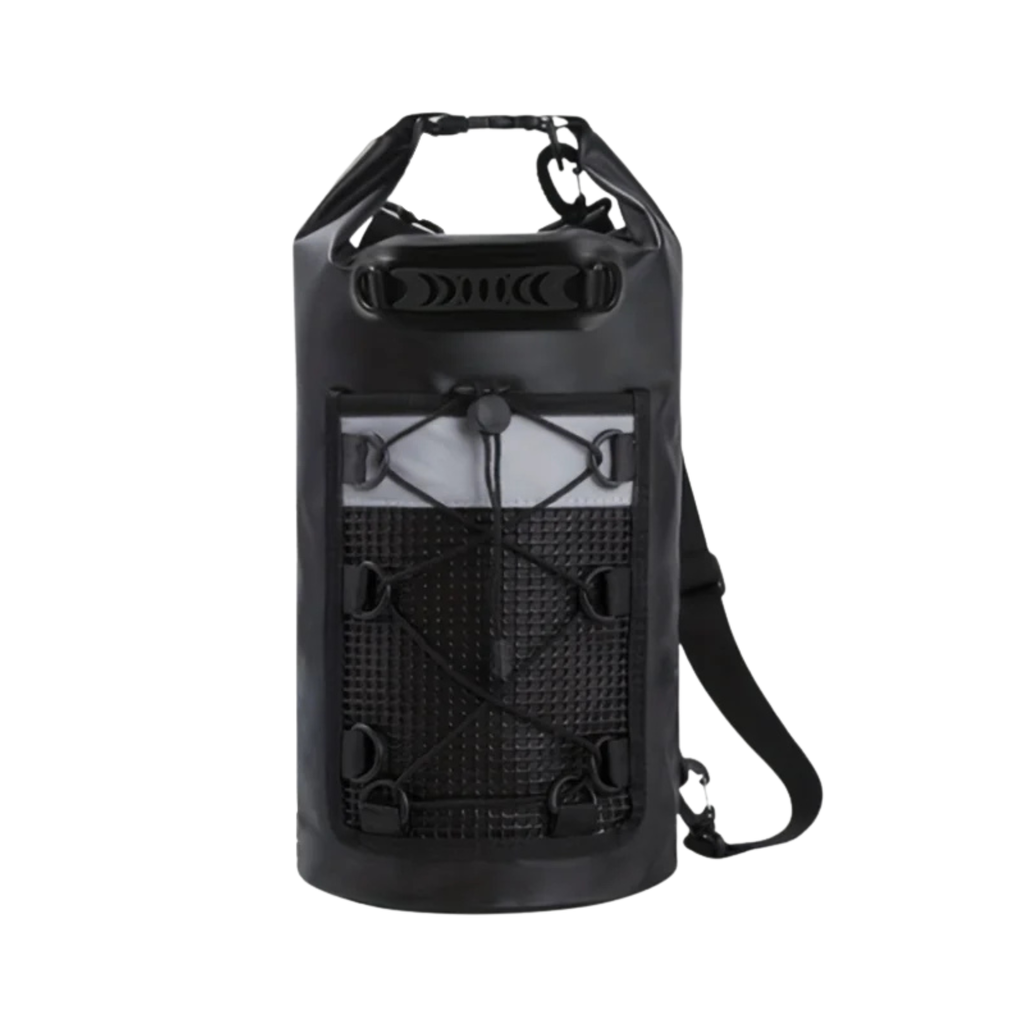 40L Black Waterproof Dry Bag Backpack – PVC Swimming & Kayaking Storage Bag