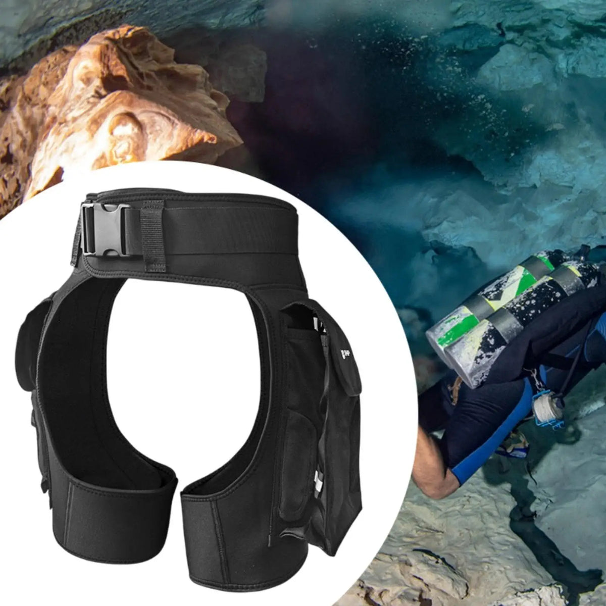 Wetsuit Pants with Adjustable Waistband and Side Pockets for Water Sports