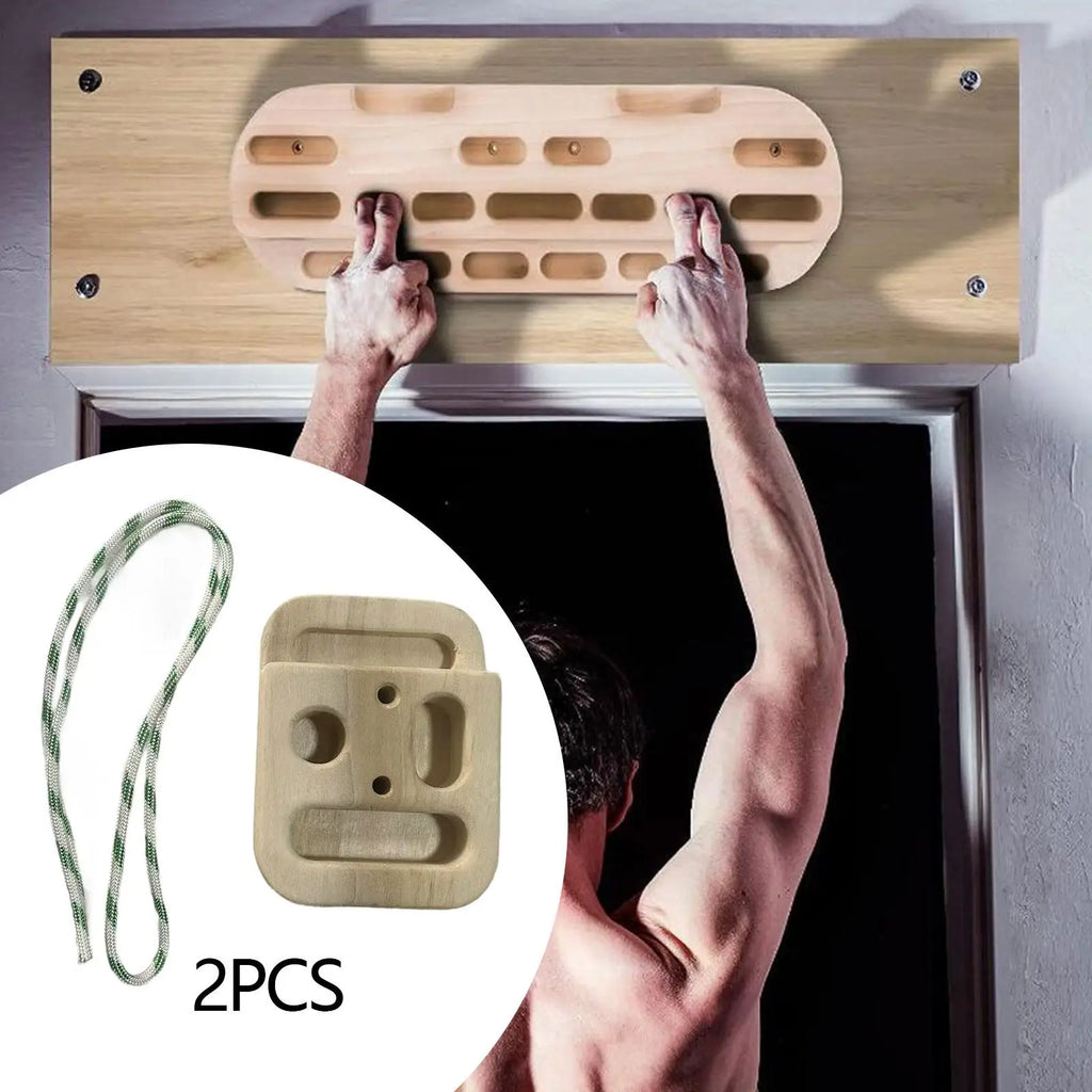 Wooden Climbing Fingerboard – Hang Board for Grip & Upper Body Training