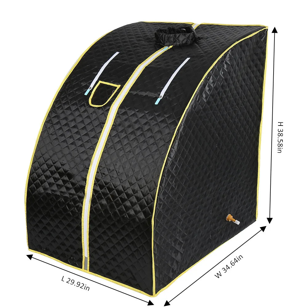 Portable Home Steam Sauna Box with 4L Water Tank and 2000W Power