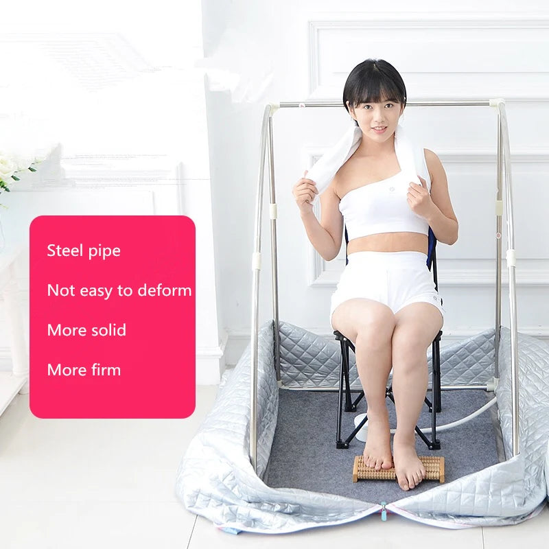 Portable Home Steam Sauna Box with 4L Water Tank and 2000W Power