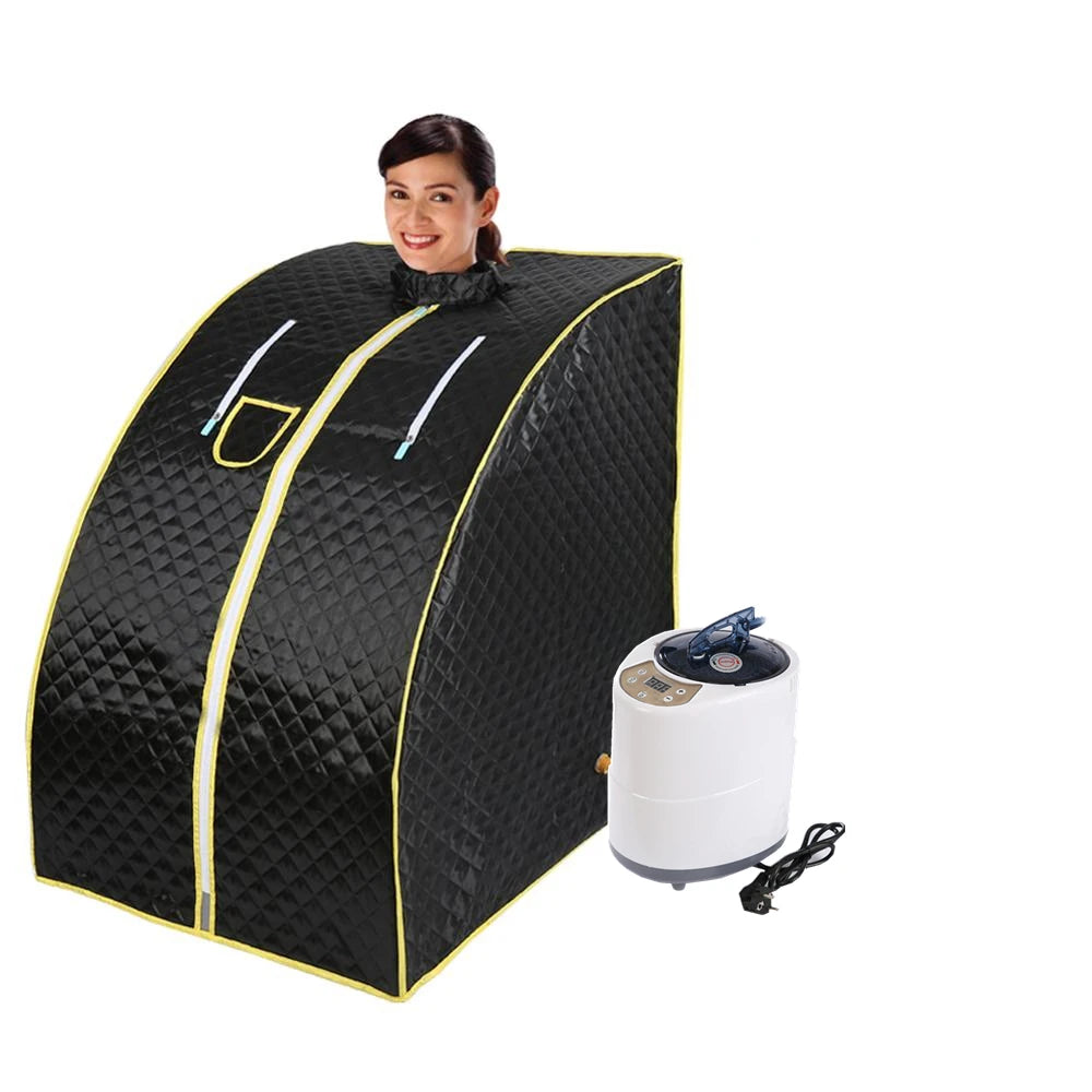 Portable Home Steam Sauna Box with 4L Water Tank and 2000W Power