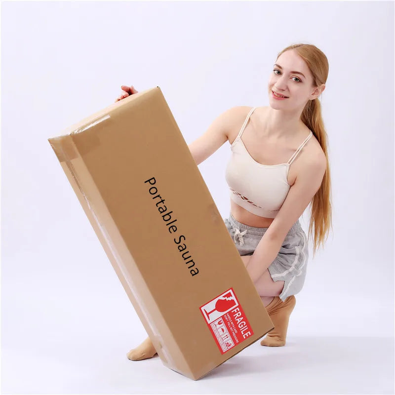 Portable Home Steam Sauna Box with 4L Water Tank and 2000W Power