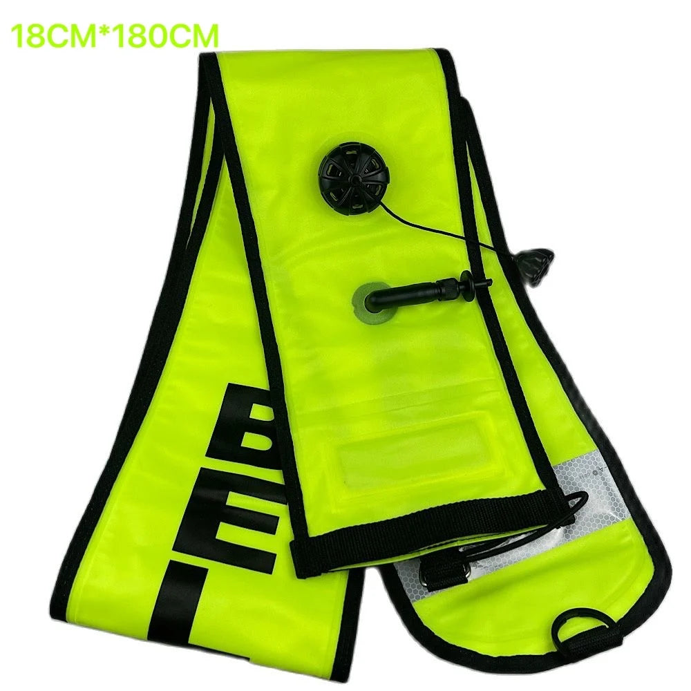 Inflatable Scuba Surface Marker Buoy (1.5 m) – High-Visibility Dive Signal Tube
