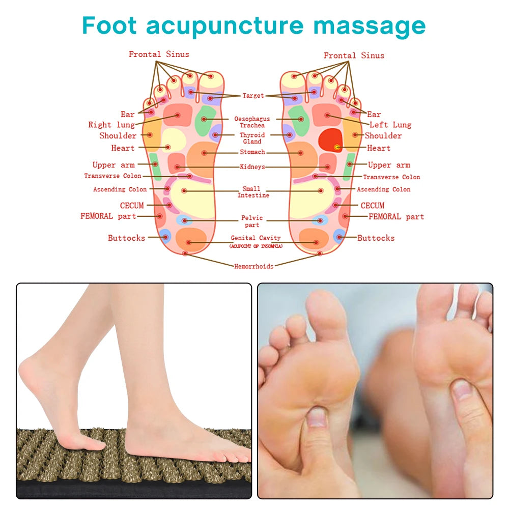 Lotus Spike Acupressure Massage Mat Set – Neck, Back & Foot Relaxation Mats