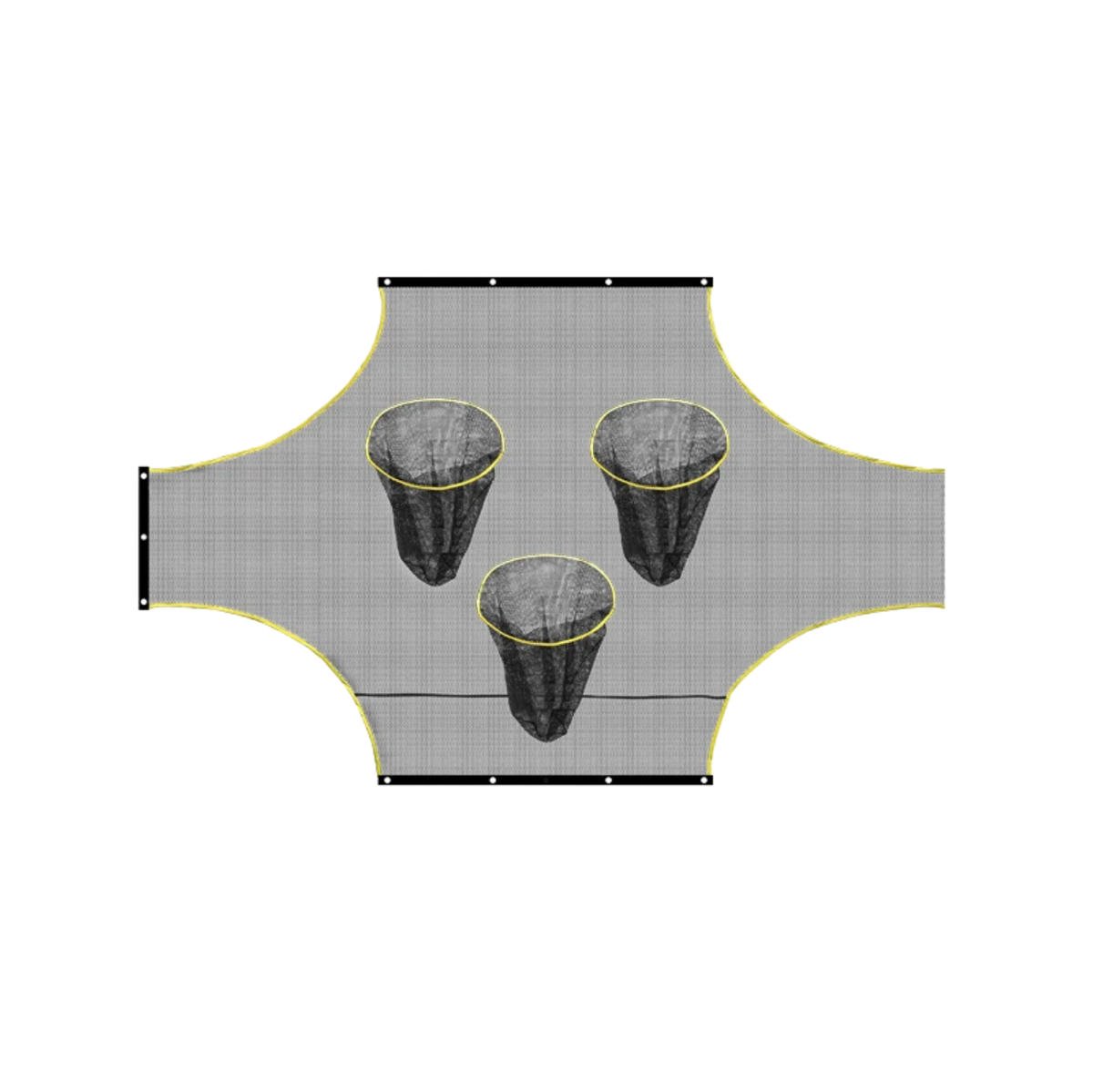 3-Hole Soccer Goal Target Net – Multi-Target Shooting Accuracy Training Tool