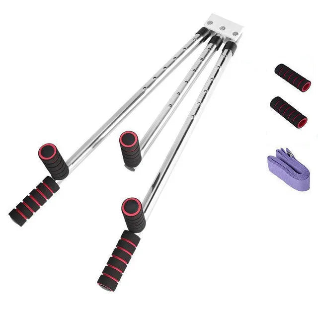 3 Bar Adjustable Leg Stretcher – Stainless Steel Split Stretching Machine with 9 Hole Adjustment