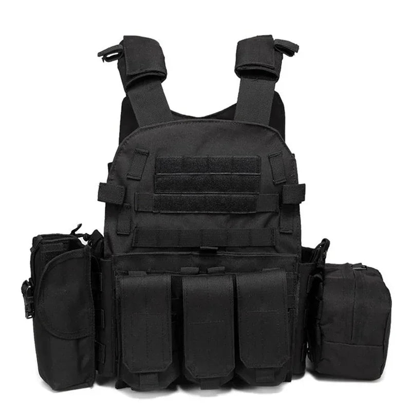 Tactical Molle Vest with Adjustable Straps – Outdoor Training & Utility Gear