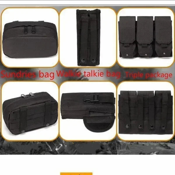 Tactical Molle Vest with Adjustable Straps – Outdoor Training & Utility Gear