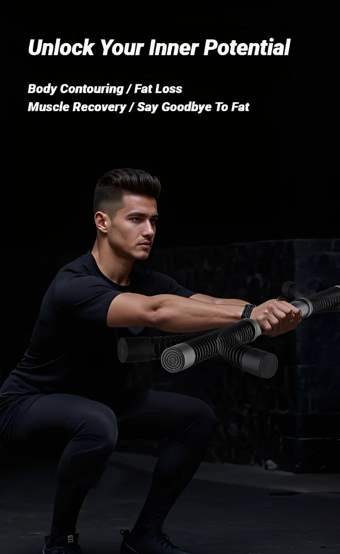 Strength Training Spring Bar – Ergonomic Biceps & Triceps Muscle Trainer