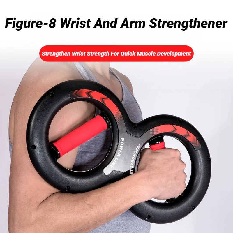 8-Shape Hand Grip Strength Trainer – Forearm & Wrist Spring Exerciser