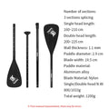2-in-1 Aluminum SUP & Kayak Paddle with Nylon Blade – Adjustable and Lightweight