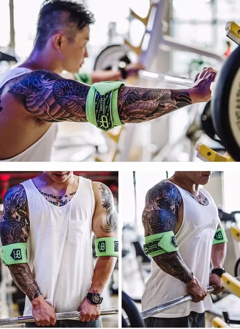 Elbow Support Wraps – 2-Pack 90 cm Elastic Compression Straps for Weight Lifting & Powerlifting