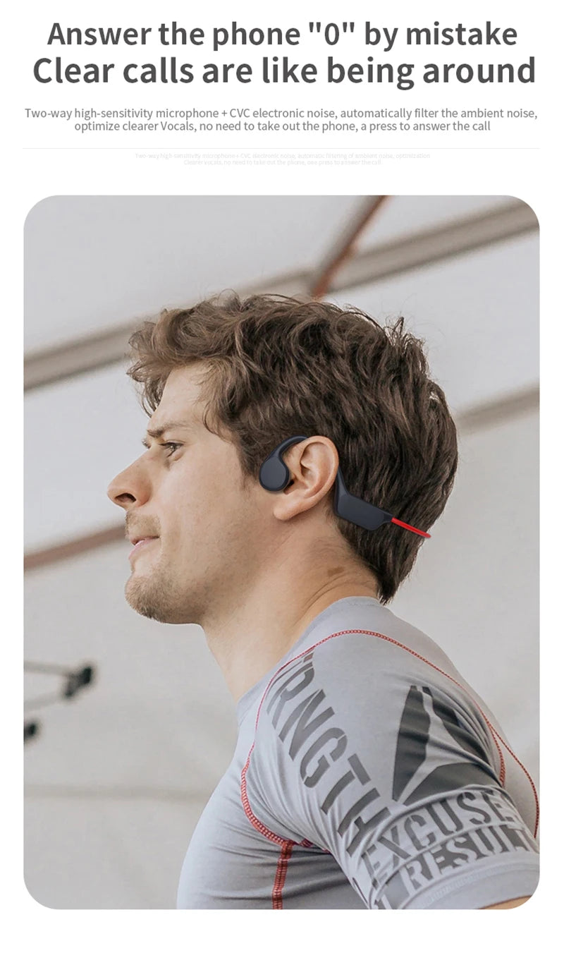 Bone Conduction Wireless Headset – IPX8 Waterproof Bluetooth 5.3 Swimming Headphones with 32GB Storage