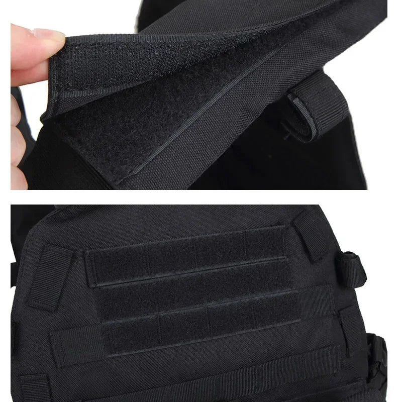 Tactical Molle Vest with Adjustable Straps – Outdoor Training & Utility Gear