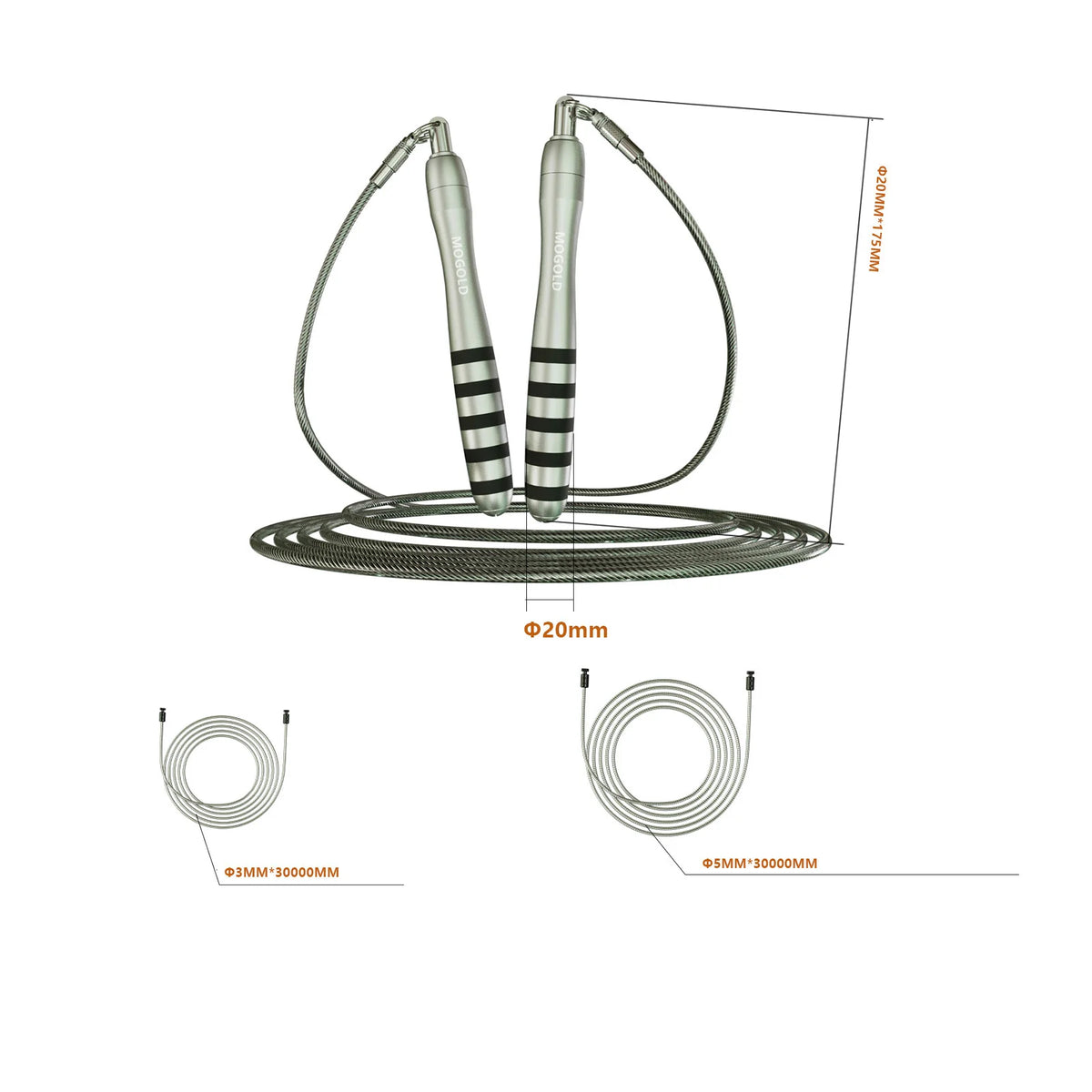 Steel Wire Speed Jump Rope – Adjustable Cross Training Fitness Skipping Rope