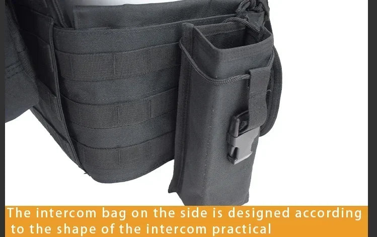 Tactical Molle Vest with Adjustable Straps – Outdoor Training & Utility Gear