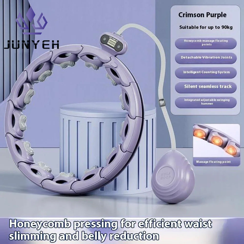 Smart Detachable Hula Hoop with Counting – Waist Shaping & Abdominal Tightening Fitness Ring
