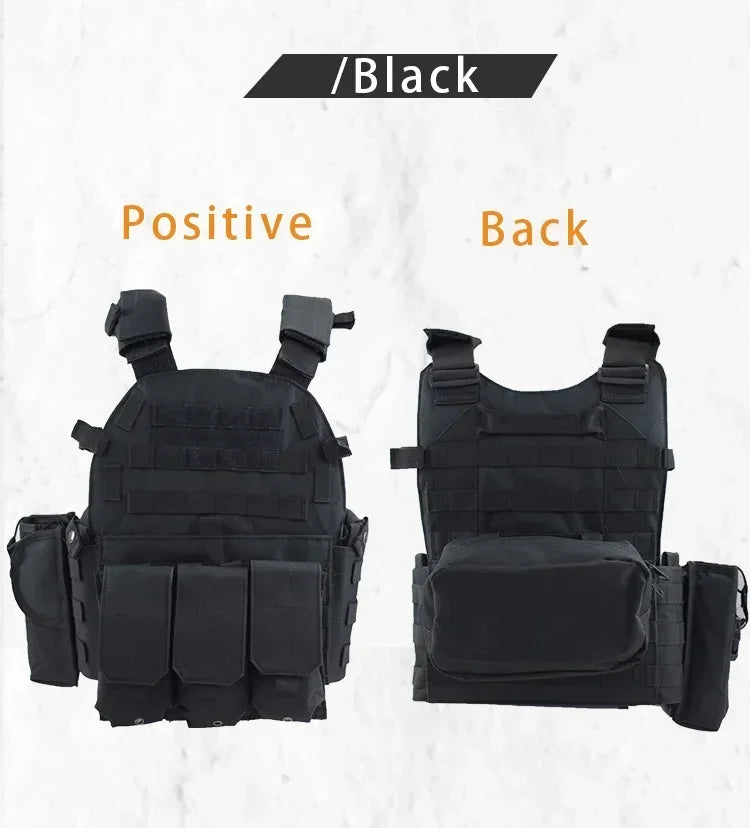 Tactical Molle Vest with Adjustable Straps – Outdoor Training & Utility Gear