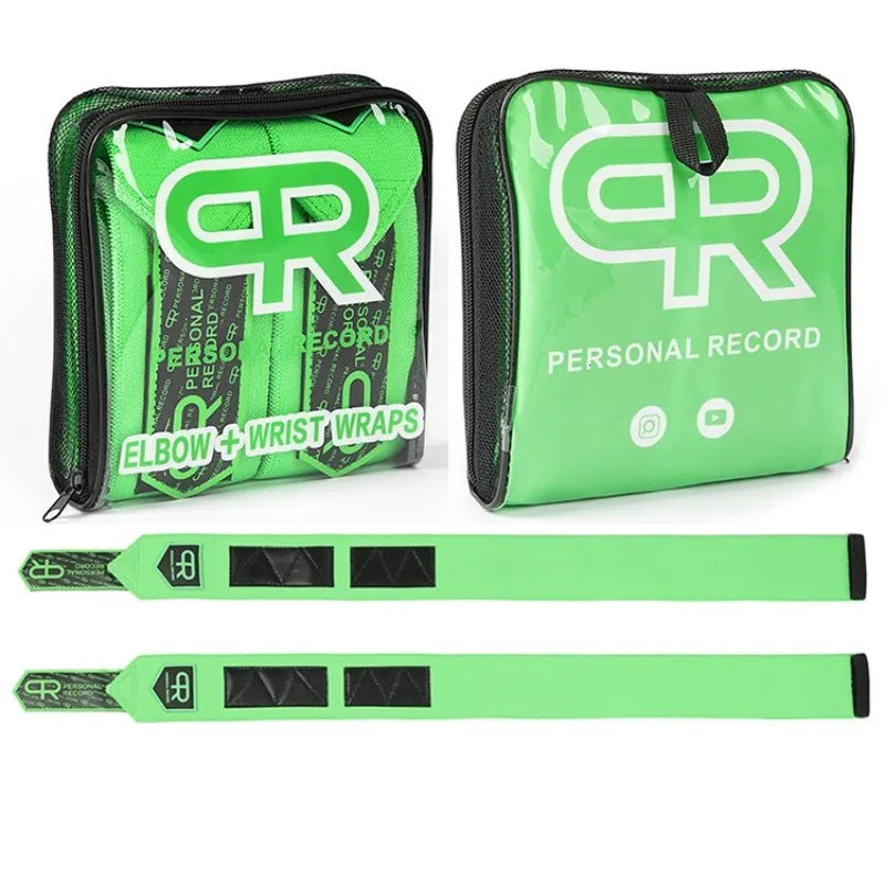 Elbow Support Wraps – 2-Pack 90 cm Elastic Compression Straps for Weight Lifting & Powerlifting
