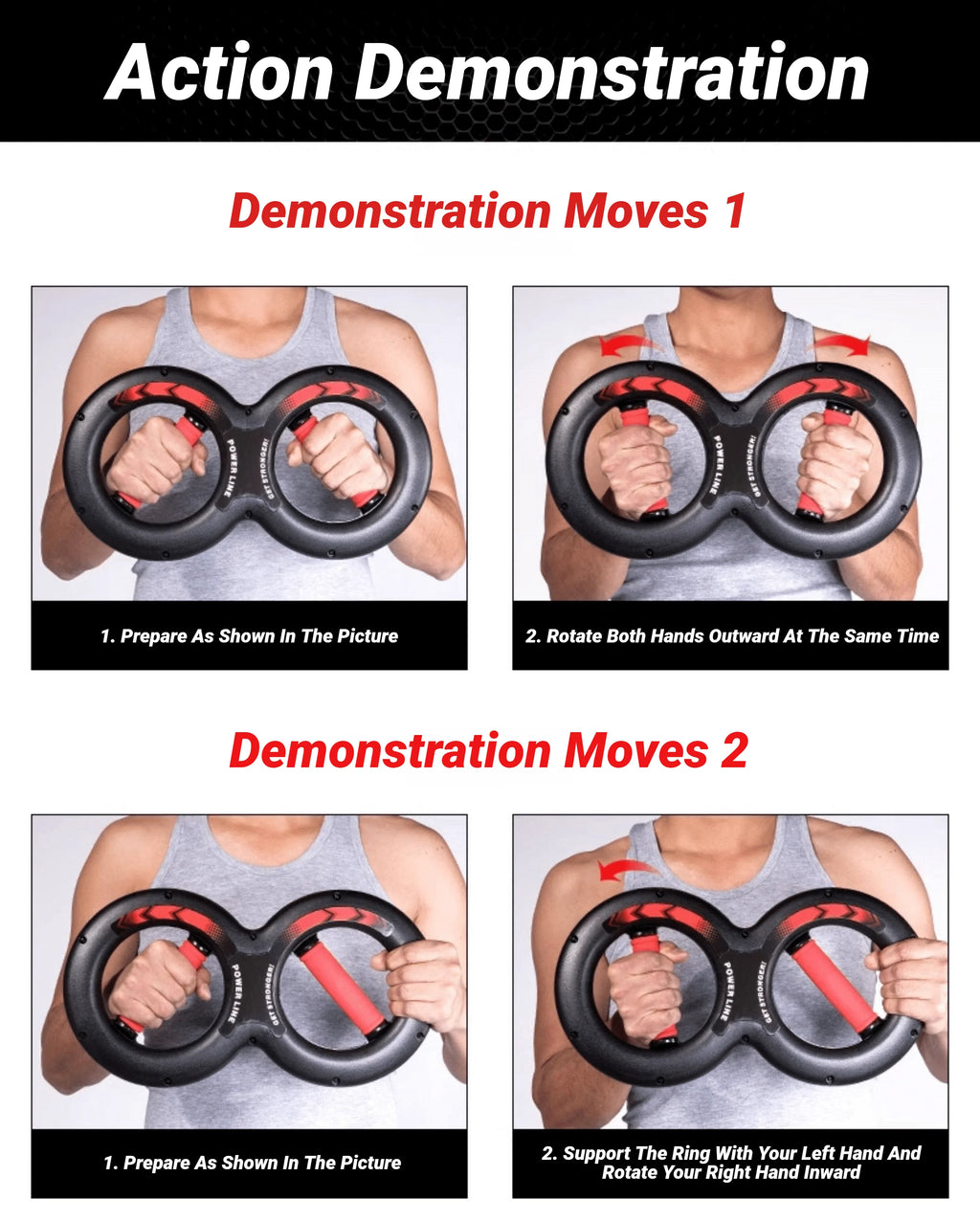 8-Shape Hand Grip Strength Trainer – Forearm & Wrist Spring Exerciser