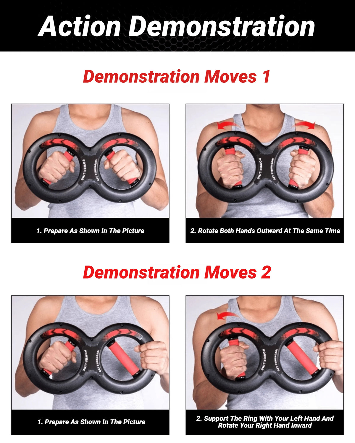 8-Shape Hand Grip Strength Trainer – Forearm & Wrist Spring Exerciser