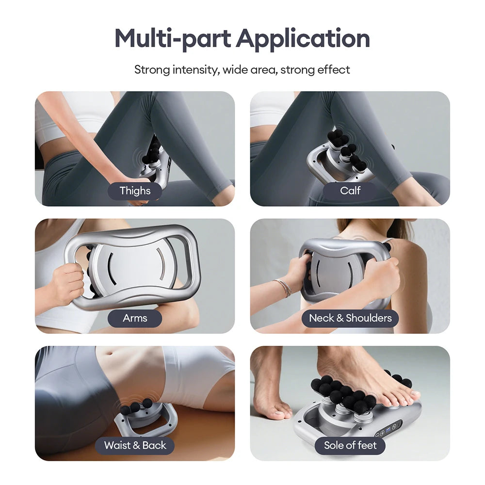 Massage Gun with 28 Interchangeable Heads for Deep Muscle Relief