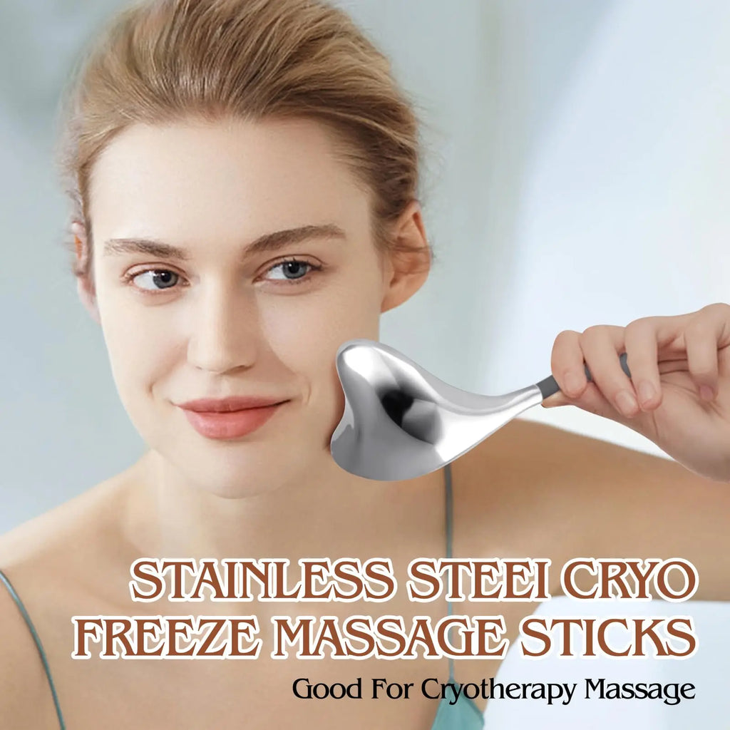 Stainless Steel Gua Sha Therapy Massage Tools – Facial, Eye & Body Muscle Relief Scraping Set