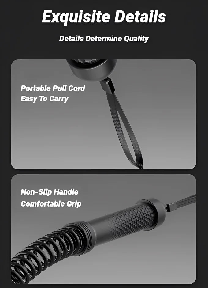Strength Training Spring Bar – Ergonomic Biceps & Triceps Muscle Trainer