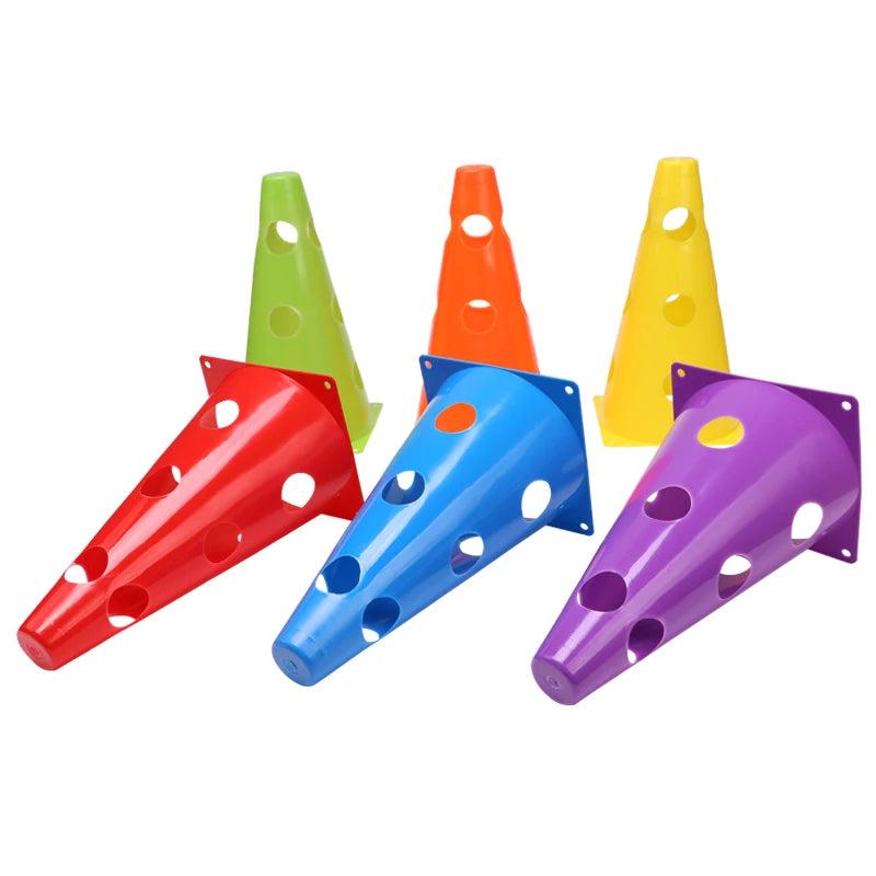 12-Pack Durable Agility Training Cones – Football & Sports Marker Cones for Speed, Coordination & Drills
