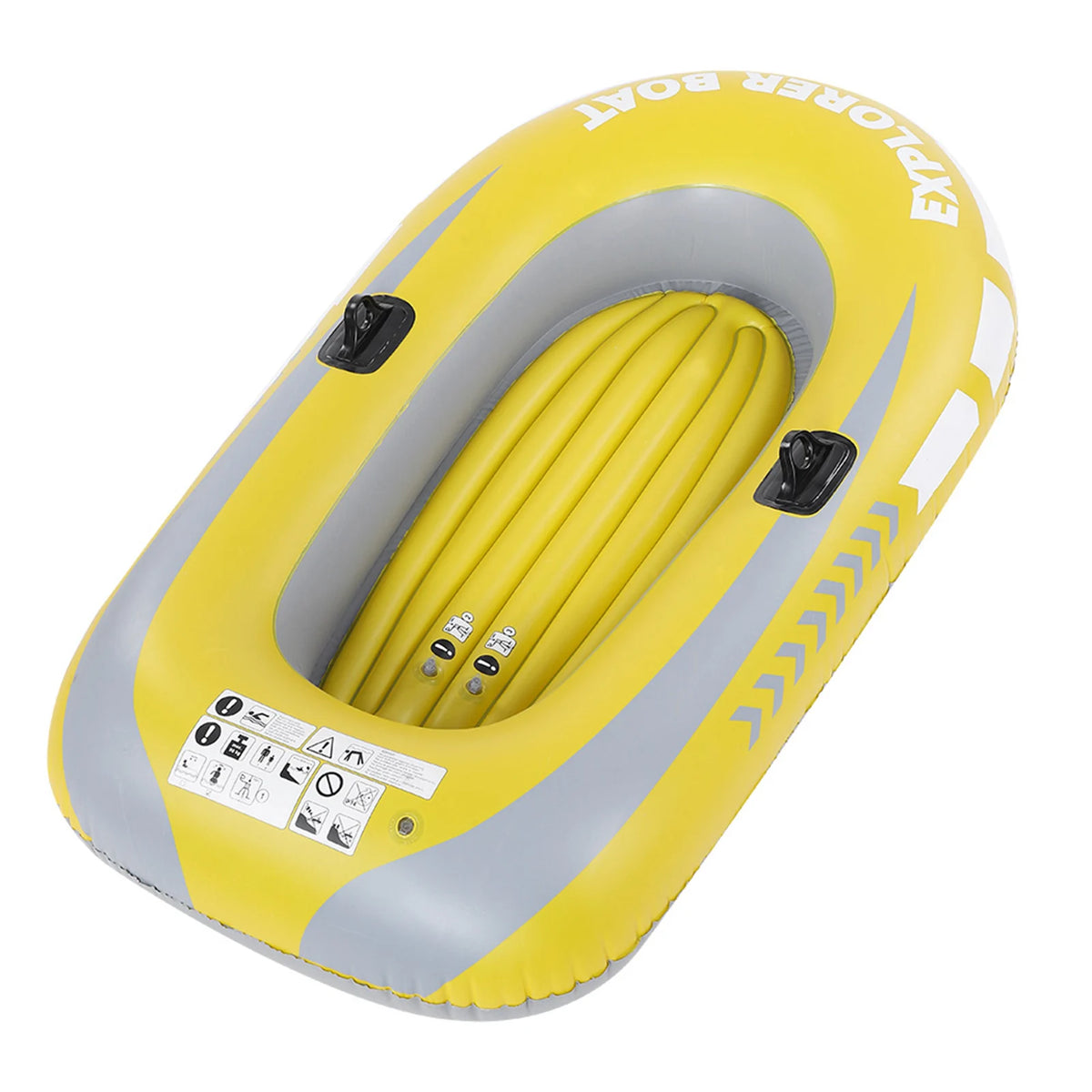 Inflatable PVC Kayak Canoe for 2 Persons – Lightweight Rowing Boat for Fishing & Drifting