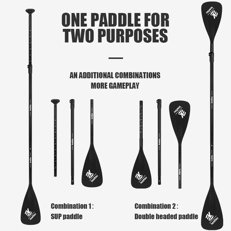 2-in-1 Aluminum SUP & Kayak Paddle with Nylon Blade – Adjustable and Lightweight