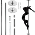 45mm Spinning and Static Dancing Pole Kit Portable Removable Stainless Steel Pole