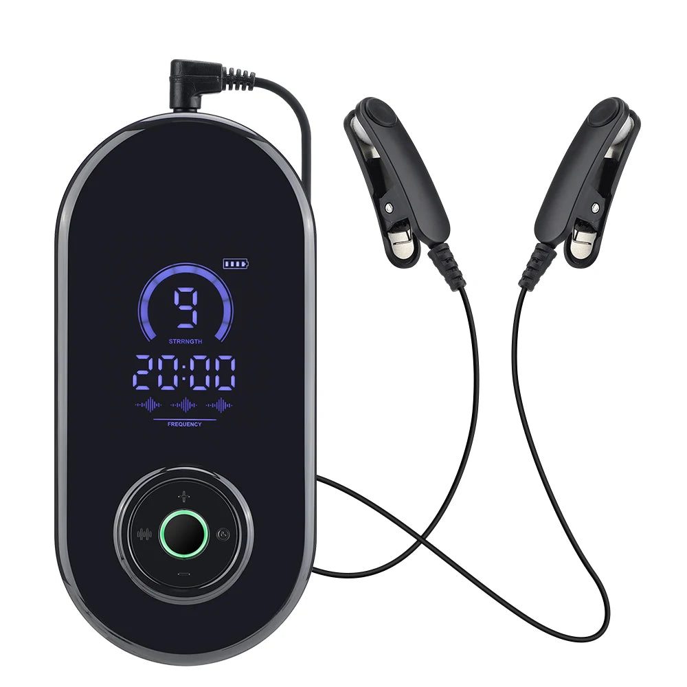 Rechargeable Ear Clip CES Sleep Aid Device for Insomnia and Anxiety Relief with 9 Intensity Levels