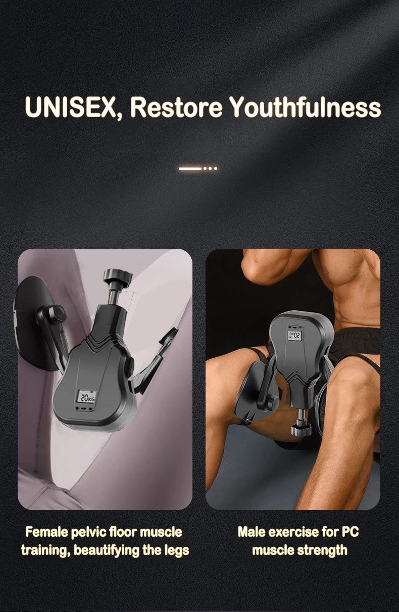 Adjustable Pelvic Floor & Leg Trainer (20–60 KG) – Home Fitness Resistance Equipment