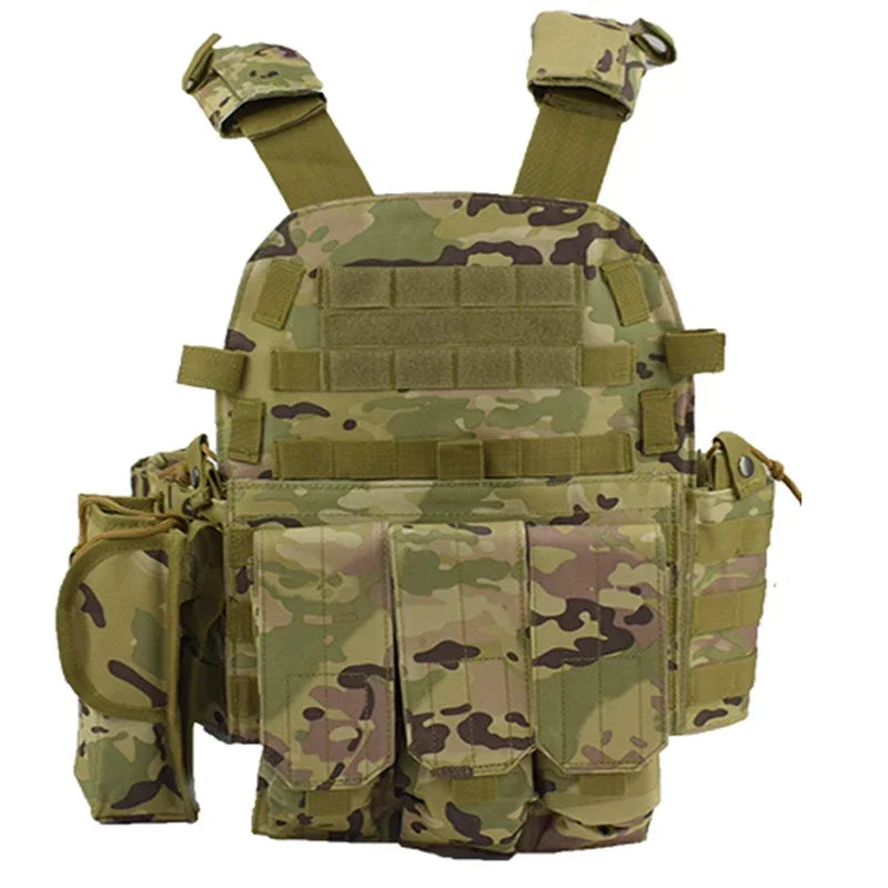Tactical Molle Vest with Adjustable Straps – Outdoor Training & Utility Gear