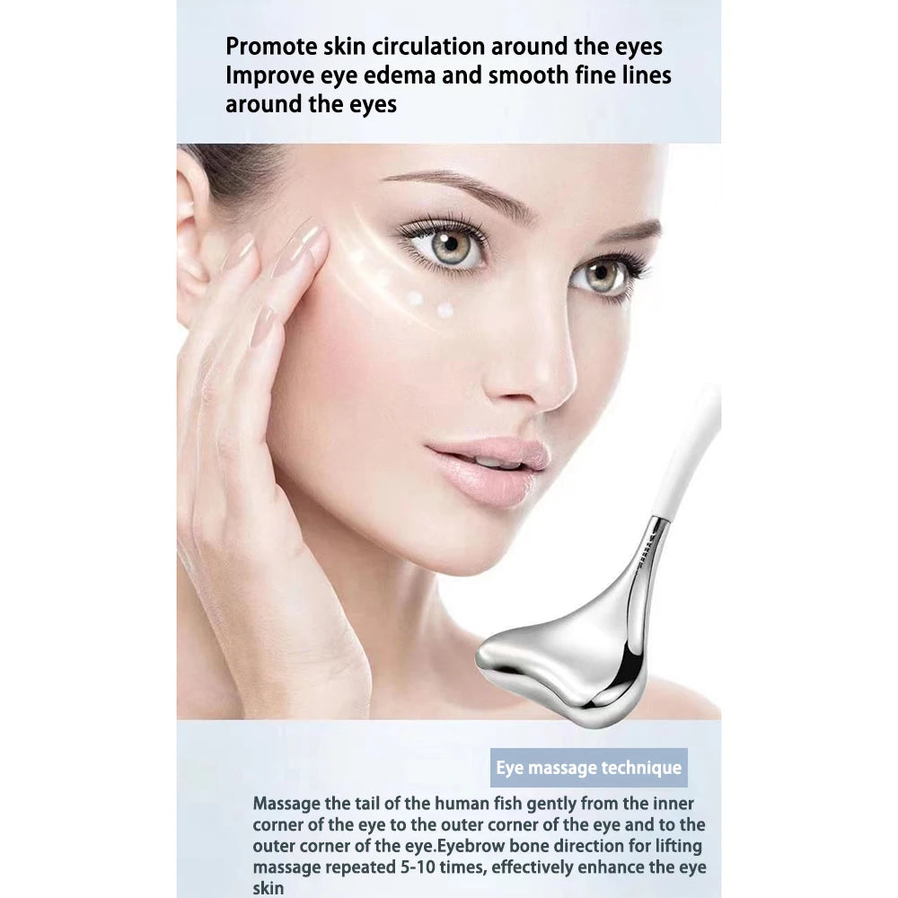 Stainless Steel Gua Sha Therapy Massage Tools – Facial, Eye & Body Muscle Relief Scraping Set