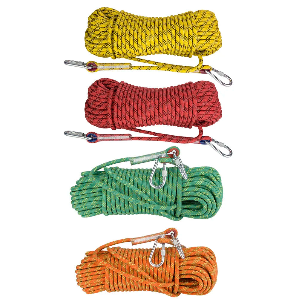 12mm 30m Outdoor Rock Climbing Rope – Heavy Duty Survival & Escape Cord