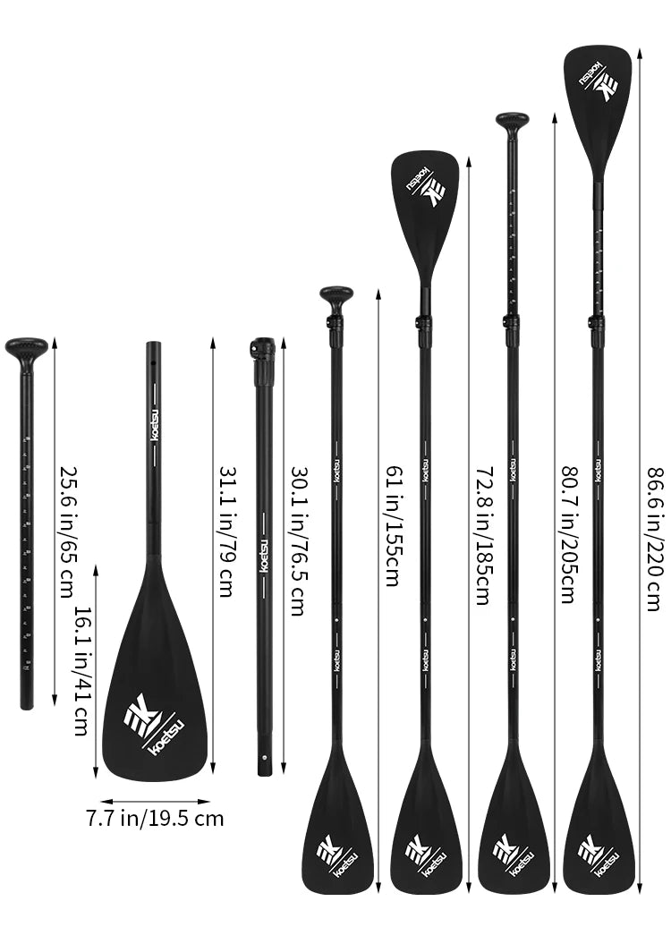 2-in-1 Aluminum SUP & Kayak Paddle with Nylon Blade – Adjustable and Lightweight