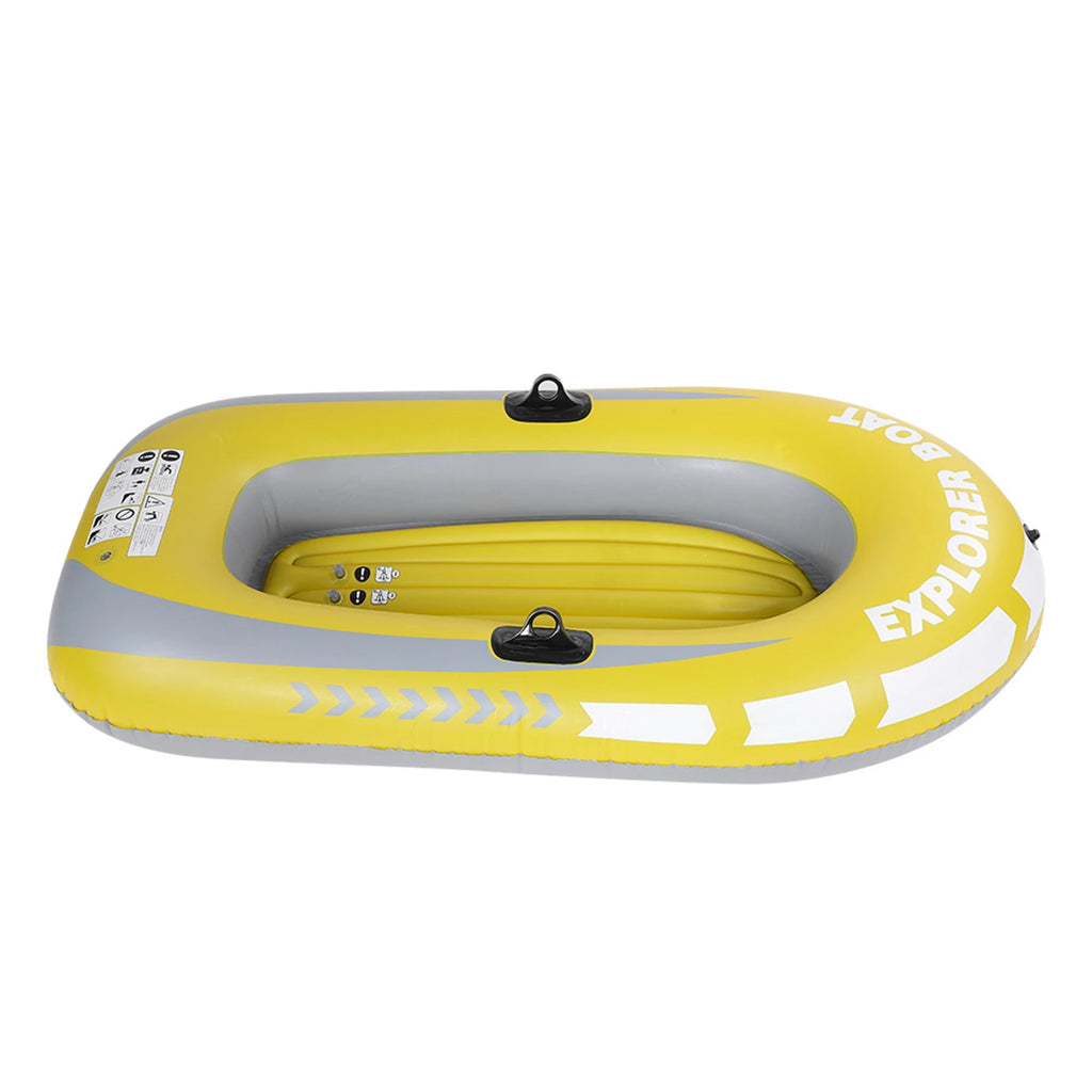 Inflatable PVC Kayak Canoe for 2 Persons – Lightweight Rowing Boat for Fishing & Drifting