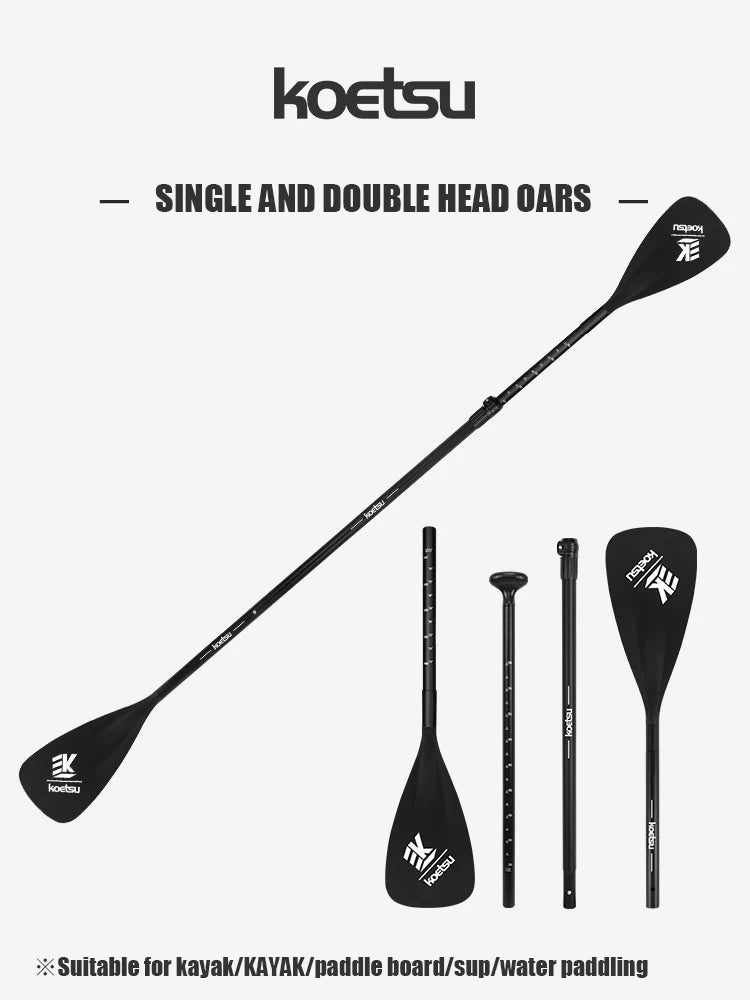 2-in-1 Aluminum SUP & Kayak Paddle with Nylon Blade – Adjustable and Lightweight