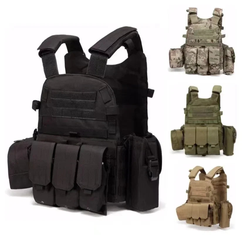 Tactical Molle Vest with Adjustable Straps – Outdoor Training & Utility Gear