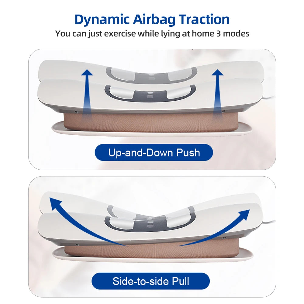 Electric Lumbar Traction Massager – Adjustable Vibration Waist Support Back Massage Device