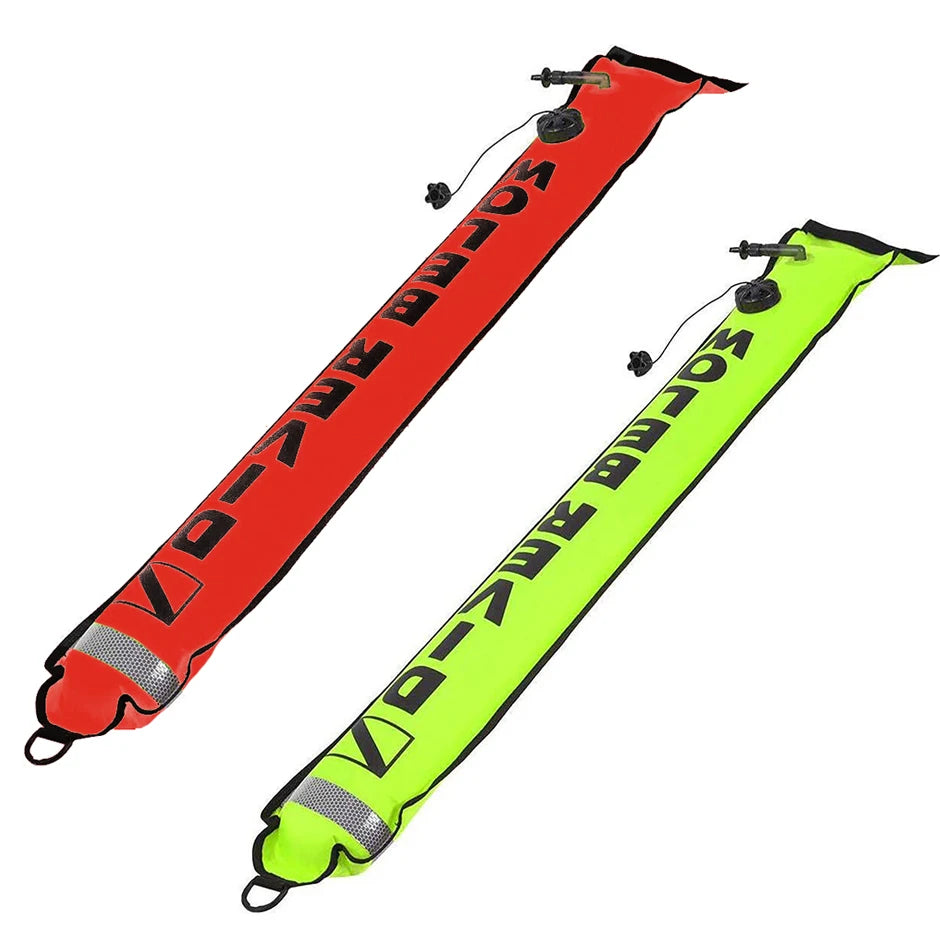 Inflatable Scuba Surface Marker Buoy (1.5 m) – High-Visibility Dive Signal Tube