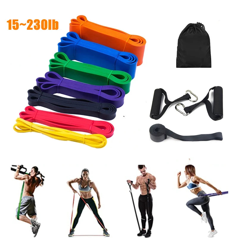 Set of 5 Resistance Training Bands for Pull-Up Assistance & Home Workout Strength Training