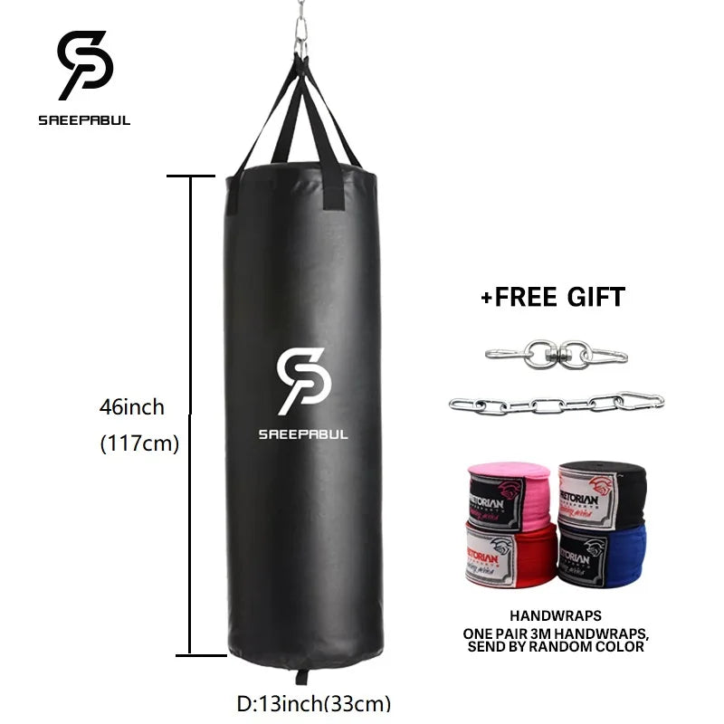 46in Professional Boxing Sandbag – Heavy Duty Punching Bag for Gym & Training