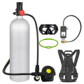 Portable 4L High-Pressure Aluminum Oxygen Tank with Backpack – Mini Scuba Cylinder for Diving & Swimming