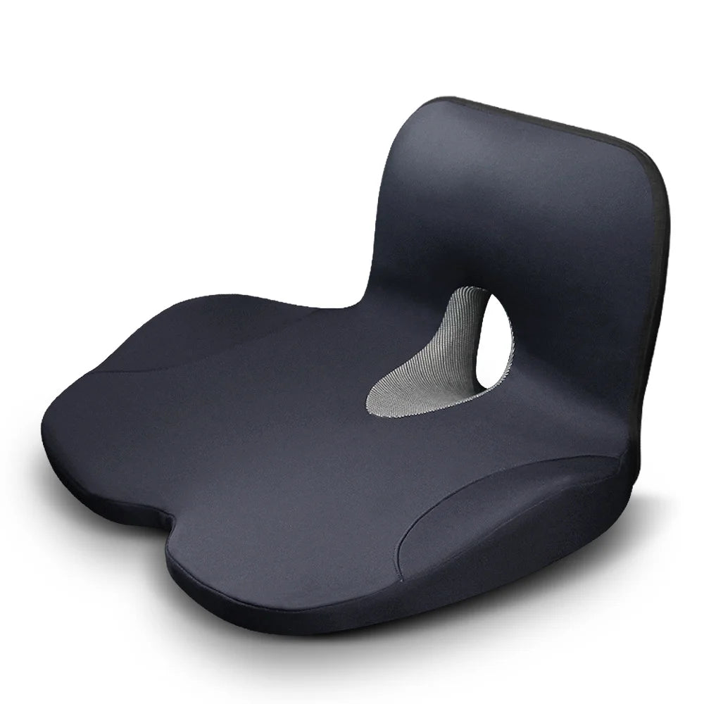L-Shaped Memory Foam Seat Cushion for Office Chair – Anti-Slip, Pressure-Reducing Hip & Waist Support