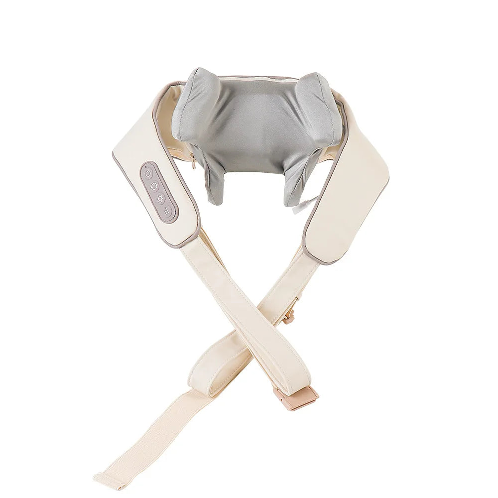 Wireless Neck & Shoulder Massager with Brushless Motor – Back Kneading Massage Shawl for Pain Relief