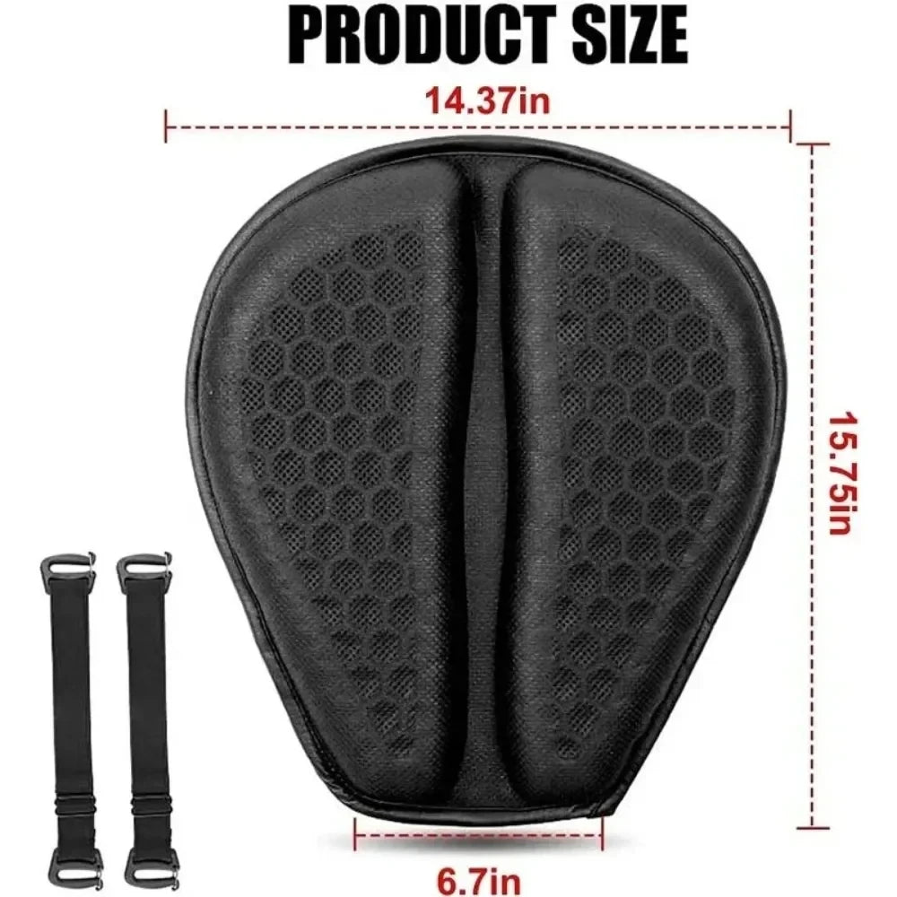 Gel Motorcycle Seat Cushion for Pressure Relief & Comfortable Riding